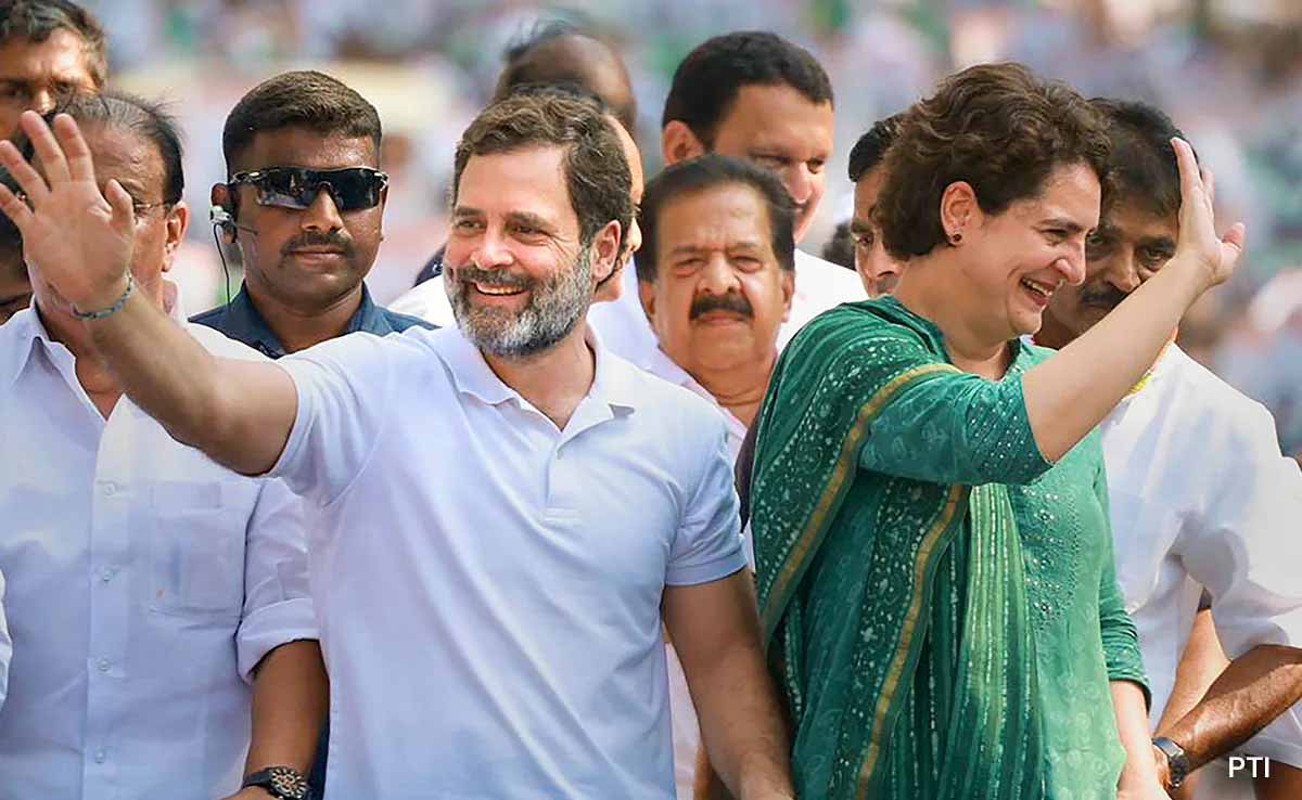 Congress leaders Rahul Gandhi and Priyanka Gandhi