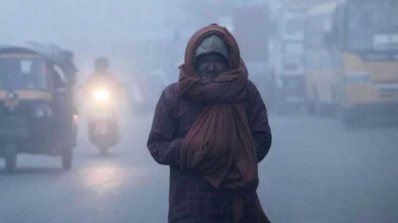 Winter's fury in North India: fog and snowfall....