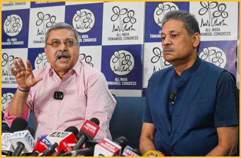 तृणमूल नेताओं ने बागी सांसदों को घेरा, भाजपा से मिलीभगत का गंभीर आरोप लगाया